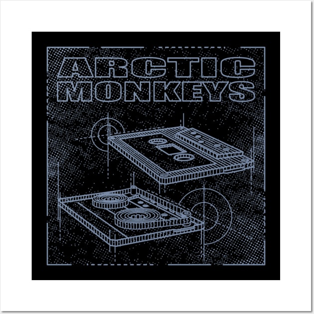 Arctic Monkeys Technical Drawing Wall Art by Vector Empire